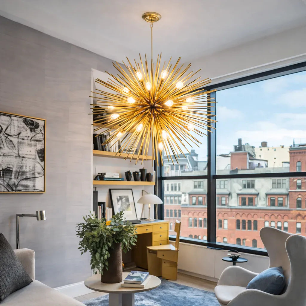 Chandelier aluminium - Astra Chandelier aluminium élégant et durable – Illuminez votre intérieur