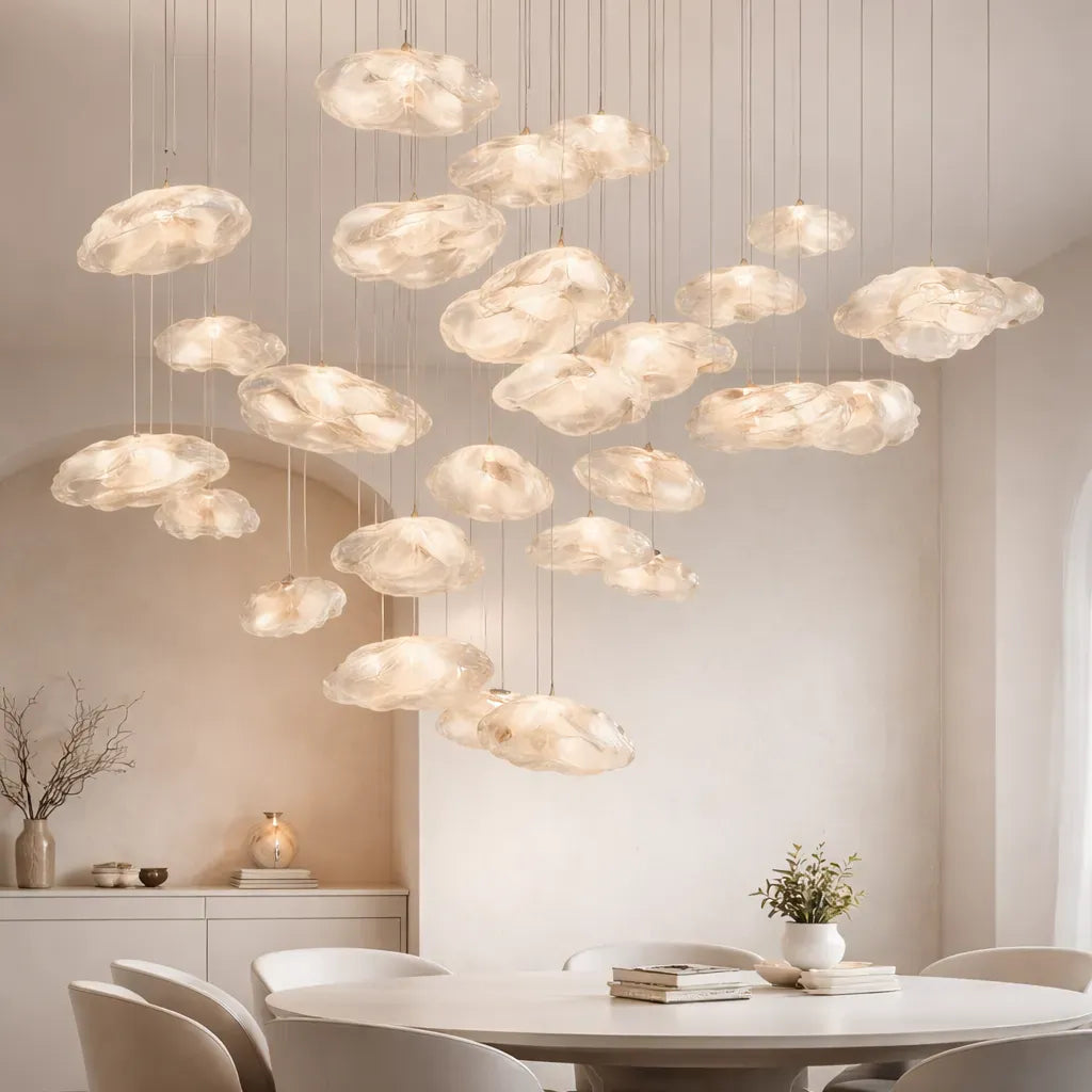 Suspension design nuage - Luna Suspension design nuage : Sublimez votre intérieur avec élégance