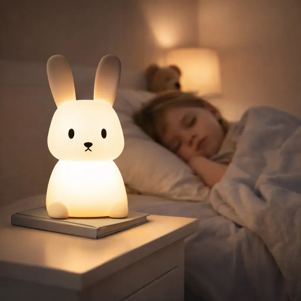 Veilleuse lapin silicone - Avio Veilleuse lapin silicone – Illuminez vos nuits avec douceur et style
