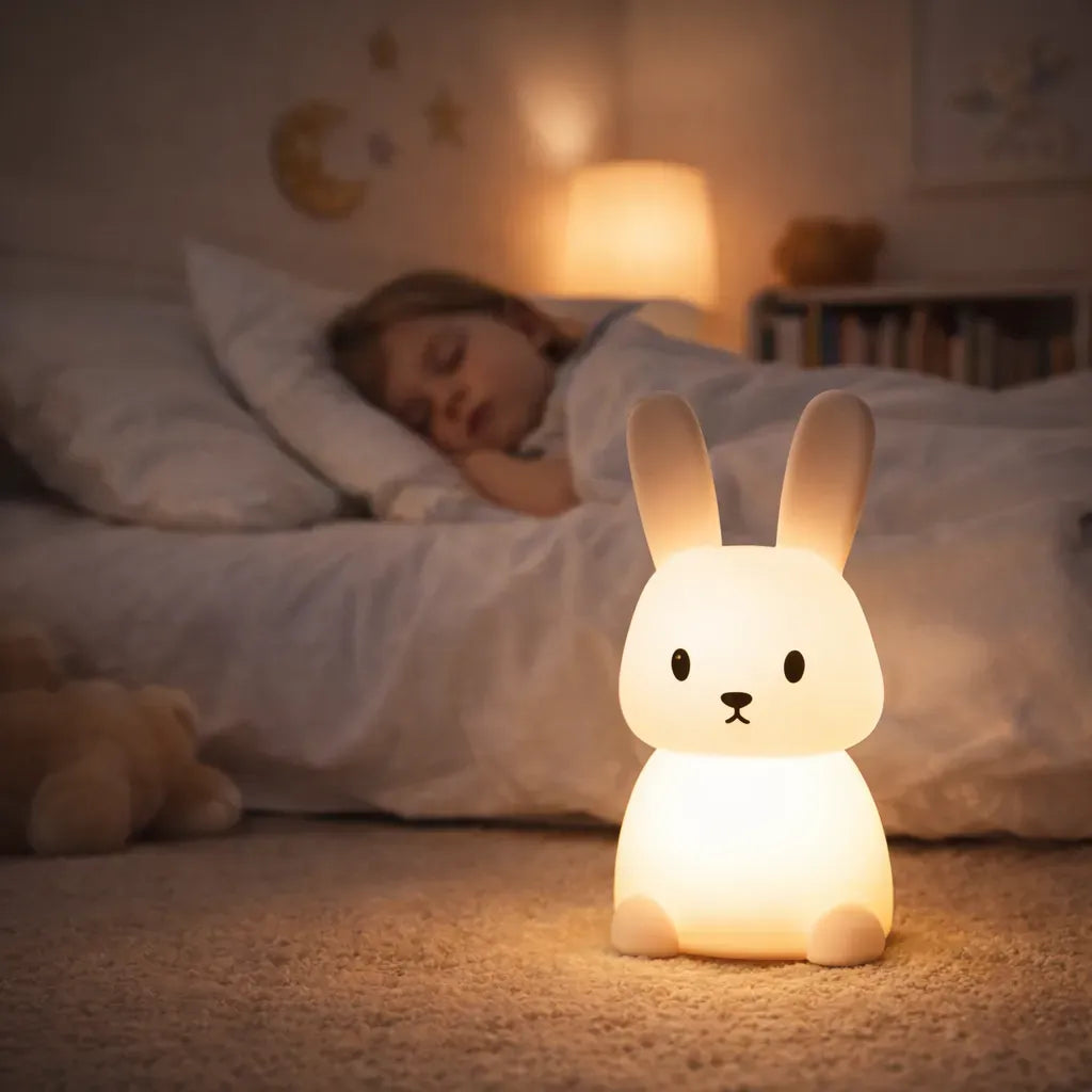 Veilleuse lapin silicone - Avio Veilleuse lapin silicone – Illuminez vos nuits avec douceur et style