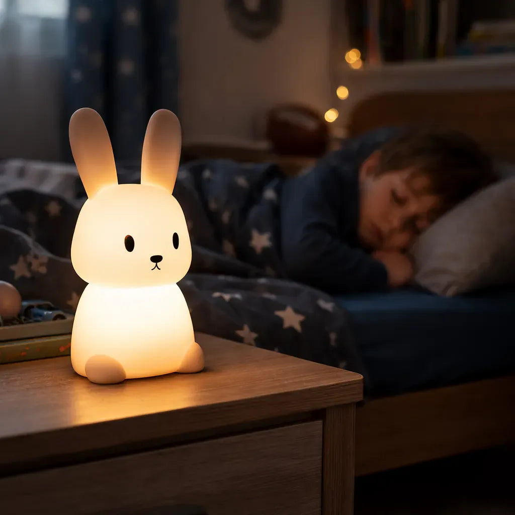 Veilleuse lapin silicone - Avio Veilleuse lapin silicone – Illuminez vos nuits avec douceur et style