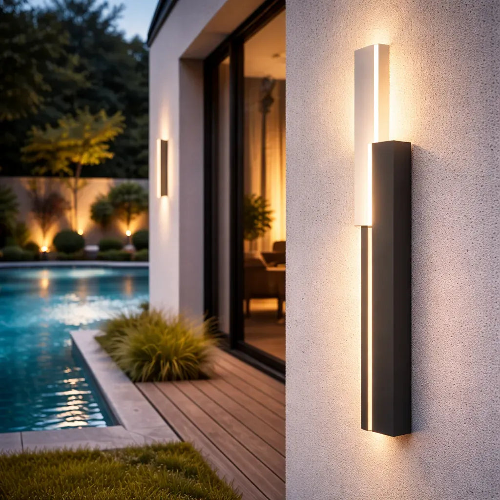 Applique murale extérieure moderne - Zuric Applique murale extérieure moderne – Illuminez votre espace avec style unique