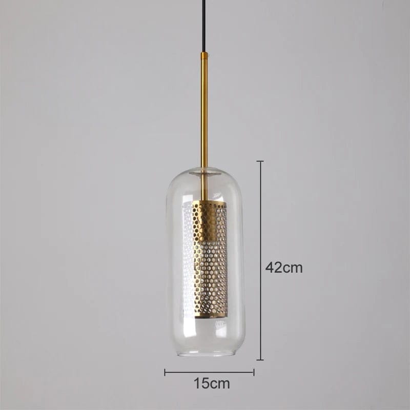 Lampe verre suspension - Doria Lampe verre suspension - Doria : Éclairez votre style