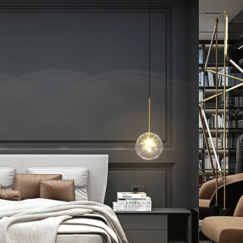 Lustre en verre transparent - Xana Lustre en verre transparent - Xana : Illuminez l'espace