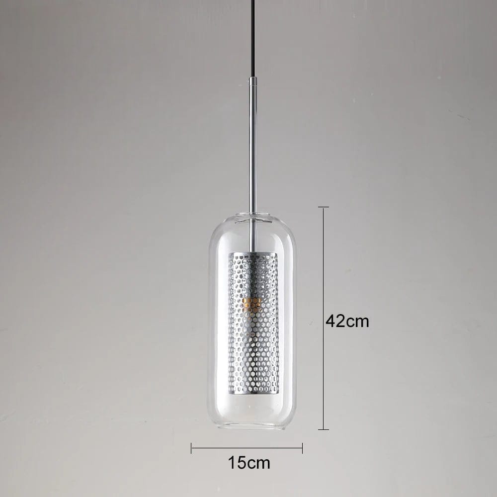 Lampe verre suspension - Doria Lampe verre suspension - Doria : Éclairez votre style