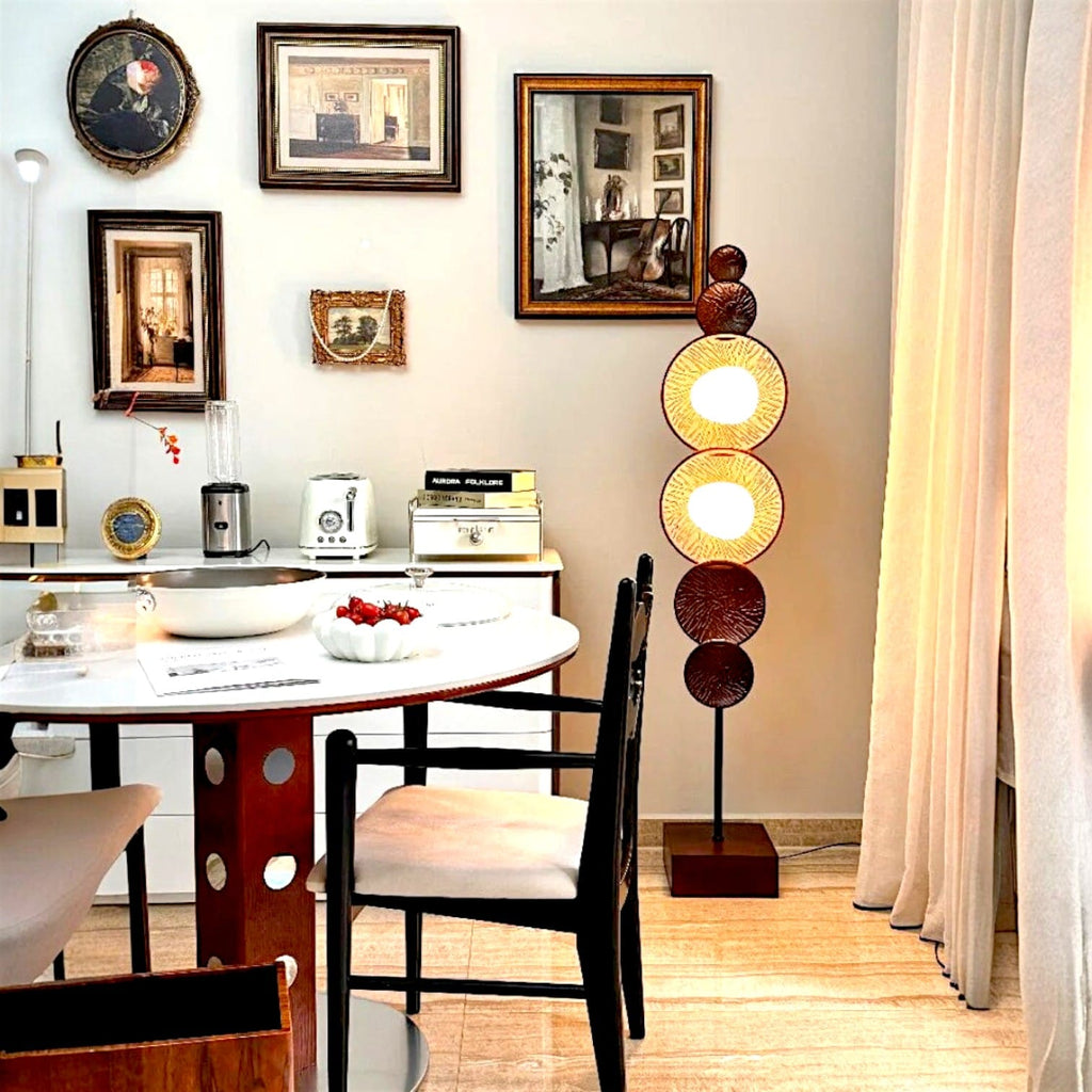 Lampe sur pied design bois - Rota Lampe sur pied design bois - Rota Éclairez votre espace