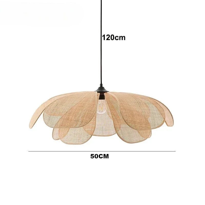 Lustre fleur rotin - Flora Lustre fleur rotin - Flora Illuminez votre intérieur