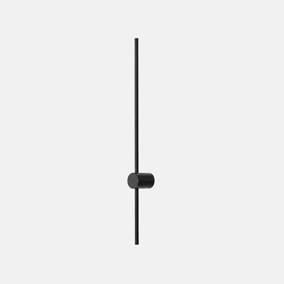 Applique murale ajustable Julio noire, tige LED de 120 cm sur rotule pivotante, sur fond uni