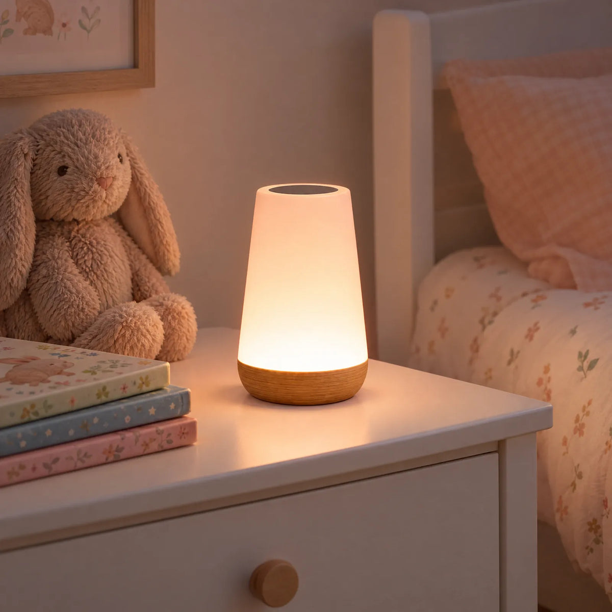 Veilleuse Actis allumée dans une chambre d'enfant Image