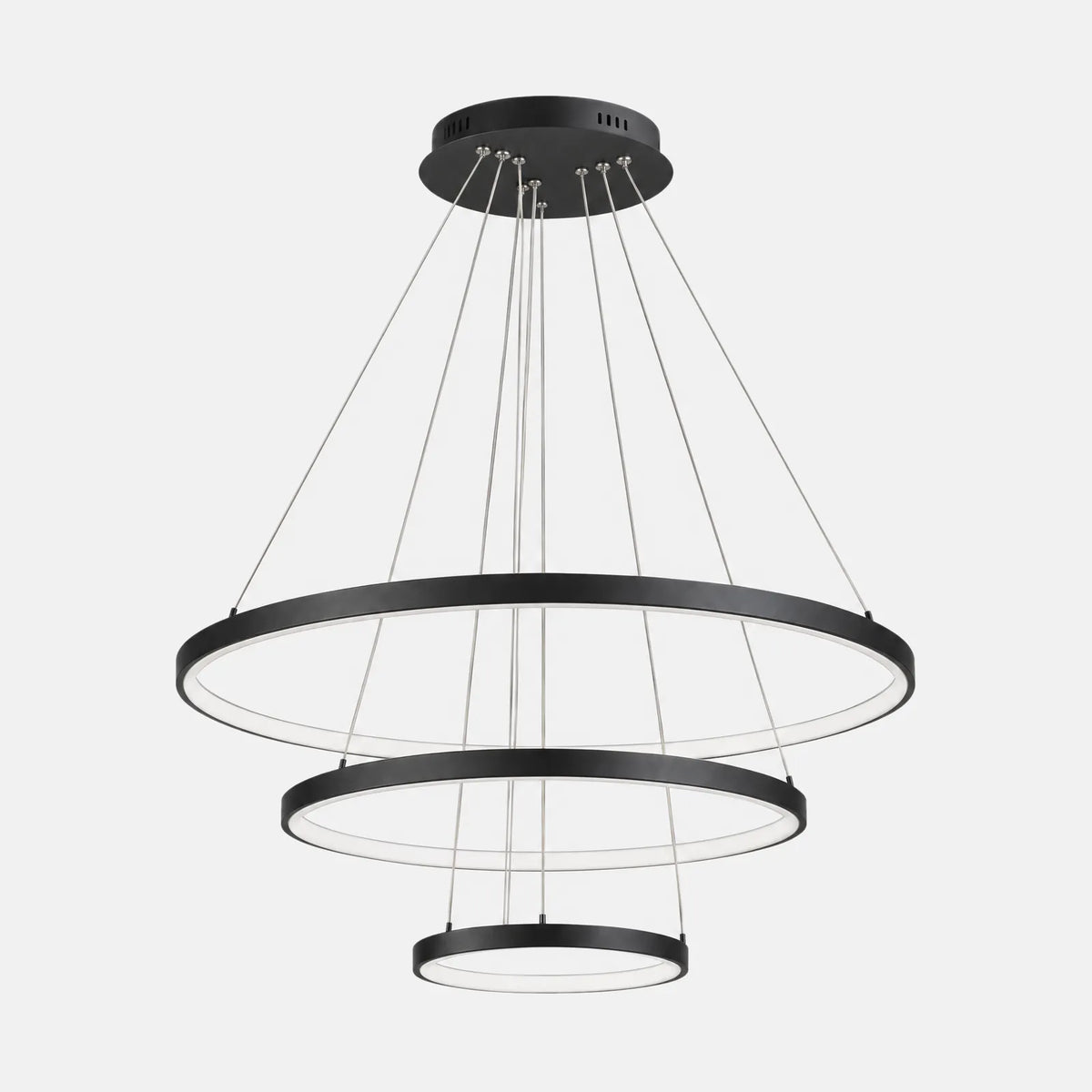 Lustre plafond moderne Olie noir sur fond uni
