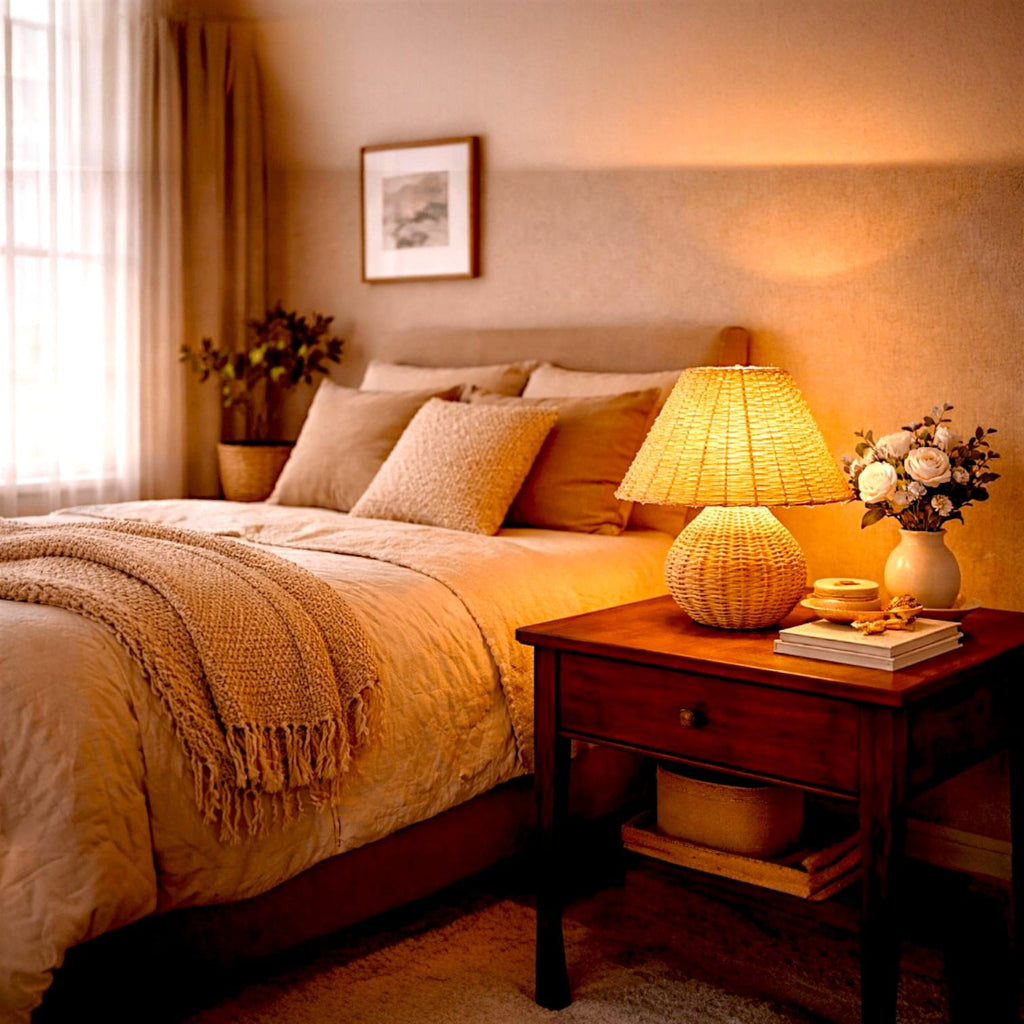 Lampe en bambou - Julio Lampe en bambou - Julio : lumière douce, style naturel