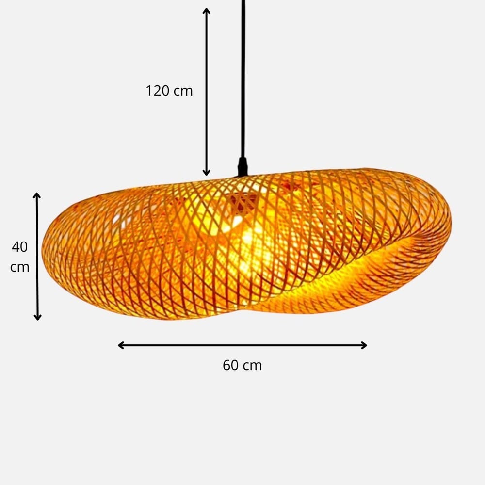 Lustre suspension bambou - Lucia Lustre suspension bambou - Lucia Optez pour l'élégance