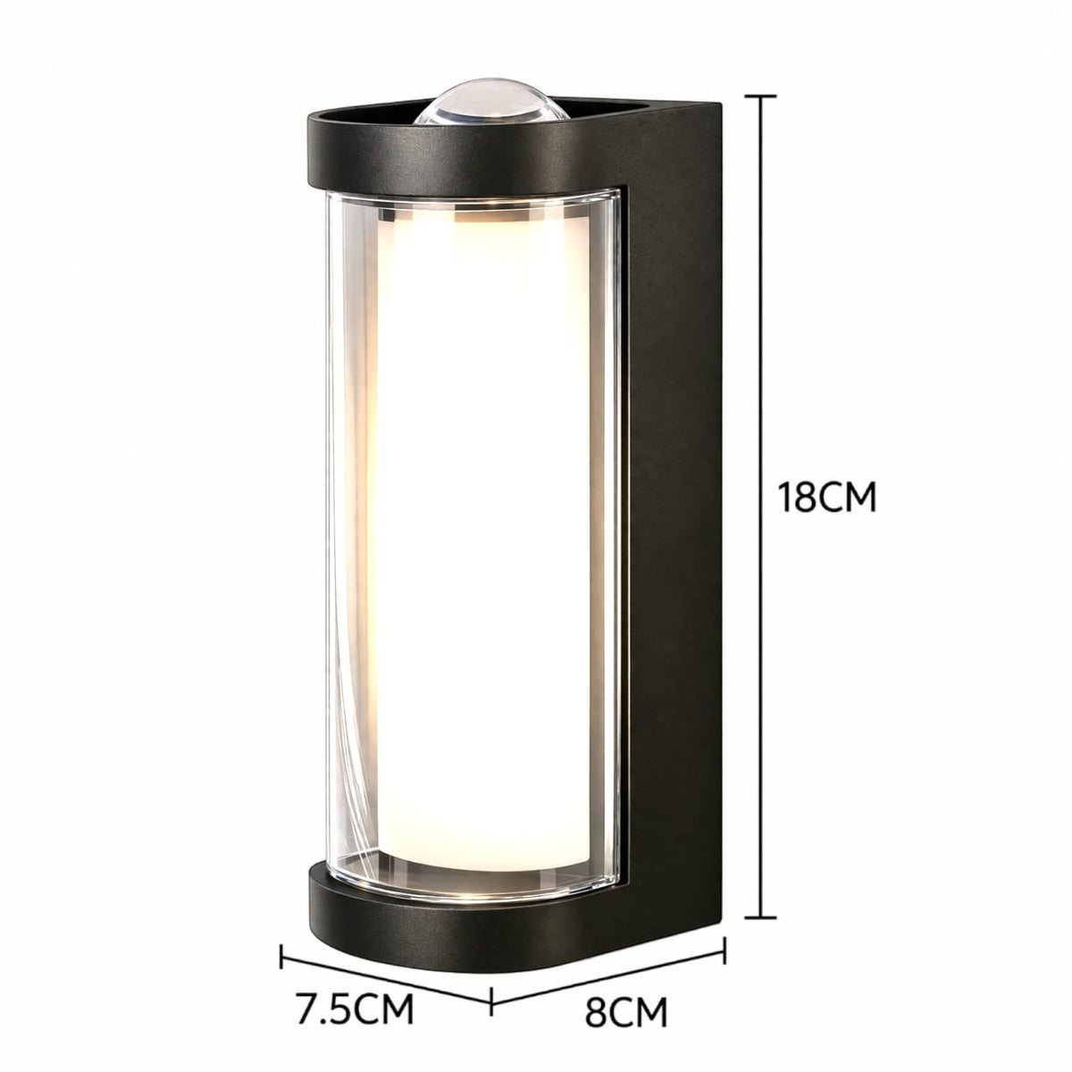 Applique extérieure noire led - Yva Applique extérieure noire led - Yva Illumine la façade