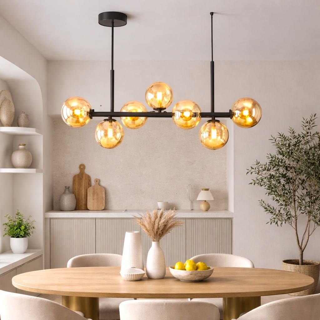 Lampe suspendue boule en verre - Kara Lampe suspendue boule en verre - Kara — Sublime