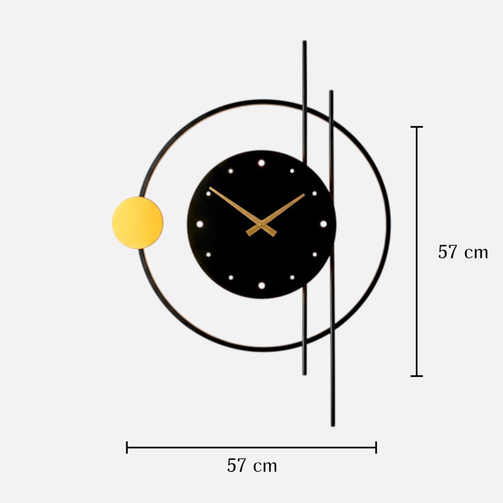 Applique murale noir et or - Horloge Applique murale noir et or - Horloge Effet déco garanti