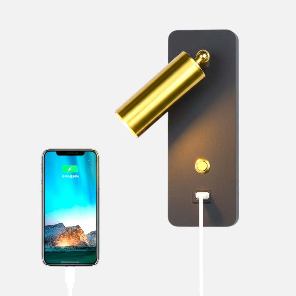 Lampe de chevet murale avec prise usb - alex Lampe de chevet murale avec prise usb - alex Éclairez!