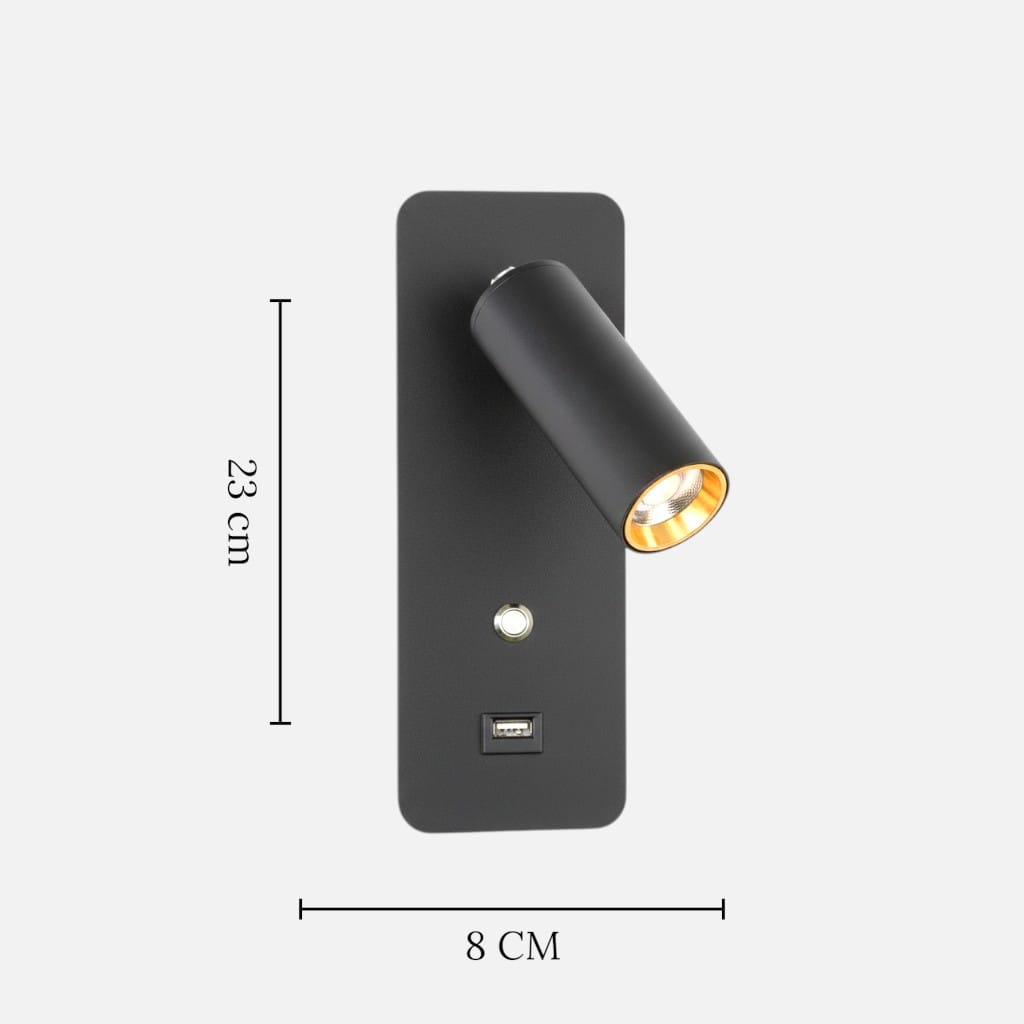 Lampe de chevet murale avec prise usb - alex Lampe de chevet murale avec prise usb - alex Éclairez!