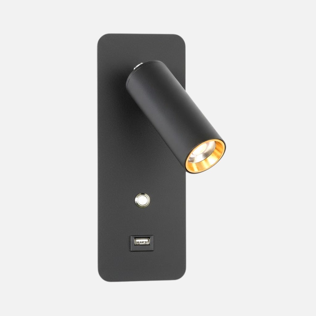 Lampe de chevet murale avec prise usb - alex Lampe de chevet murale avec prise usb - alex Éclairez!