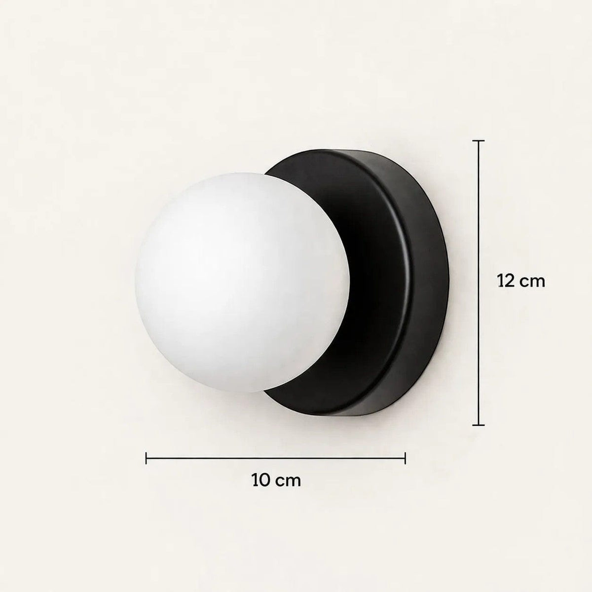 Applique murale boule blanche - Olia Applique murale boule blanche - Olia Sublime déco