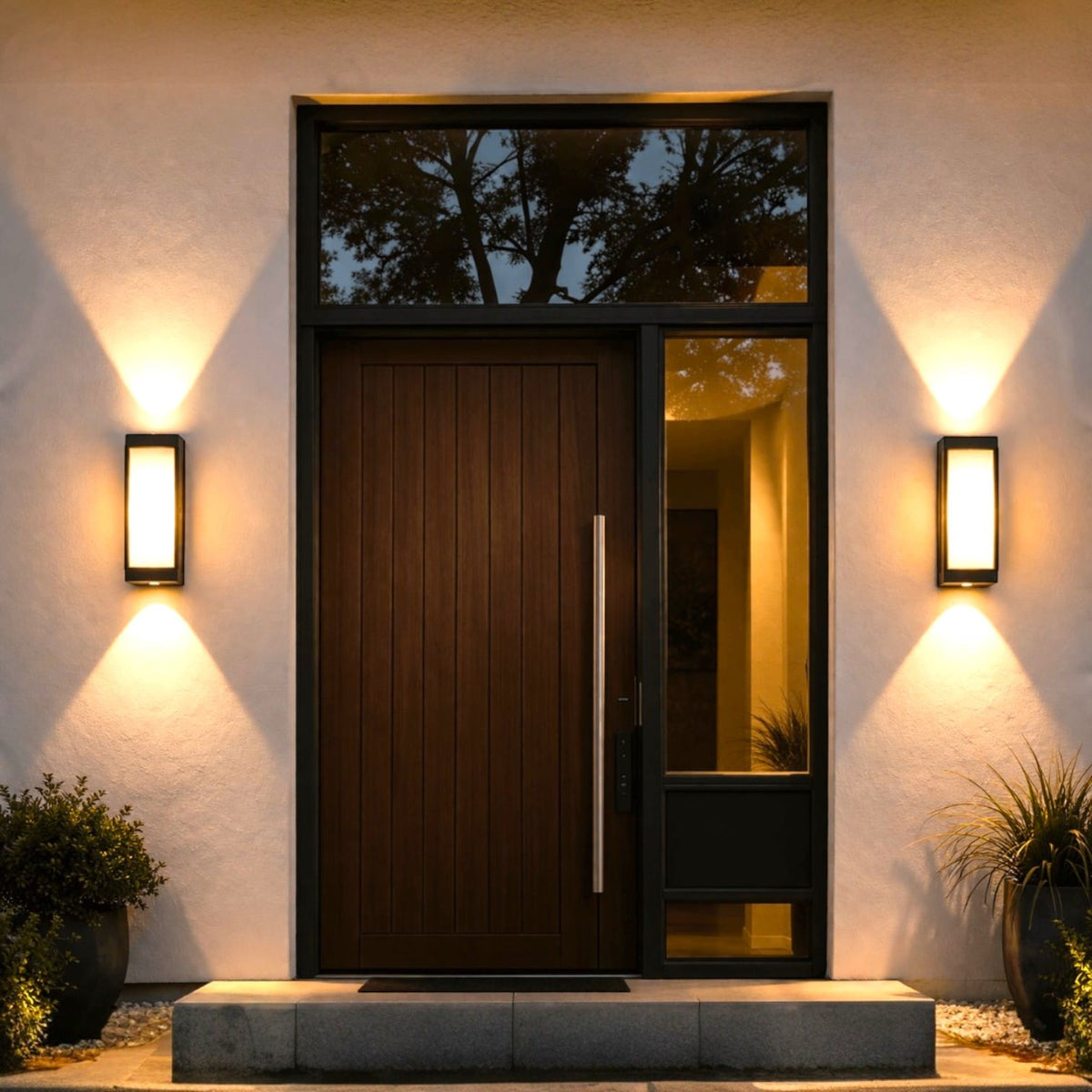 Applique extérieure noire led - Yva Applique extérieure noire led - Yva Illumine la façade