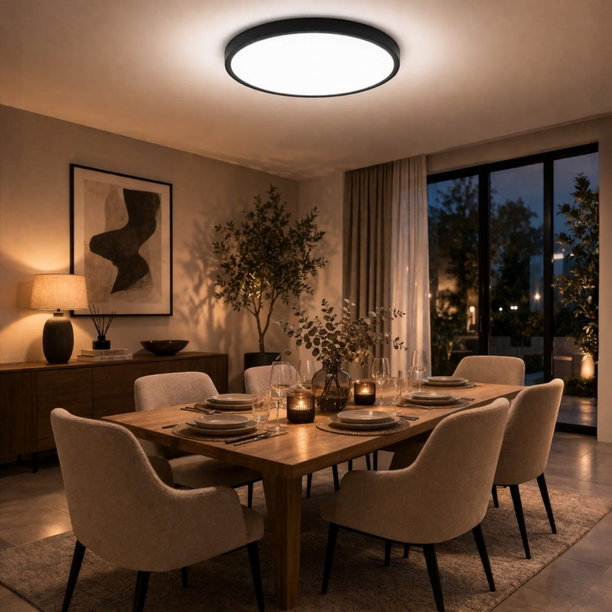 Plafonnier led rond - Evi Plafonnier led rond - Evi Créez une lumière élégante