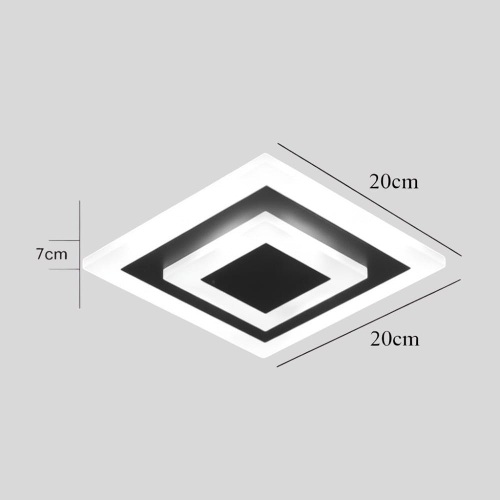 Plafonnier led design carré - Kaalis Plafonnier led design carré - Kaalis Style instantané