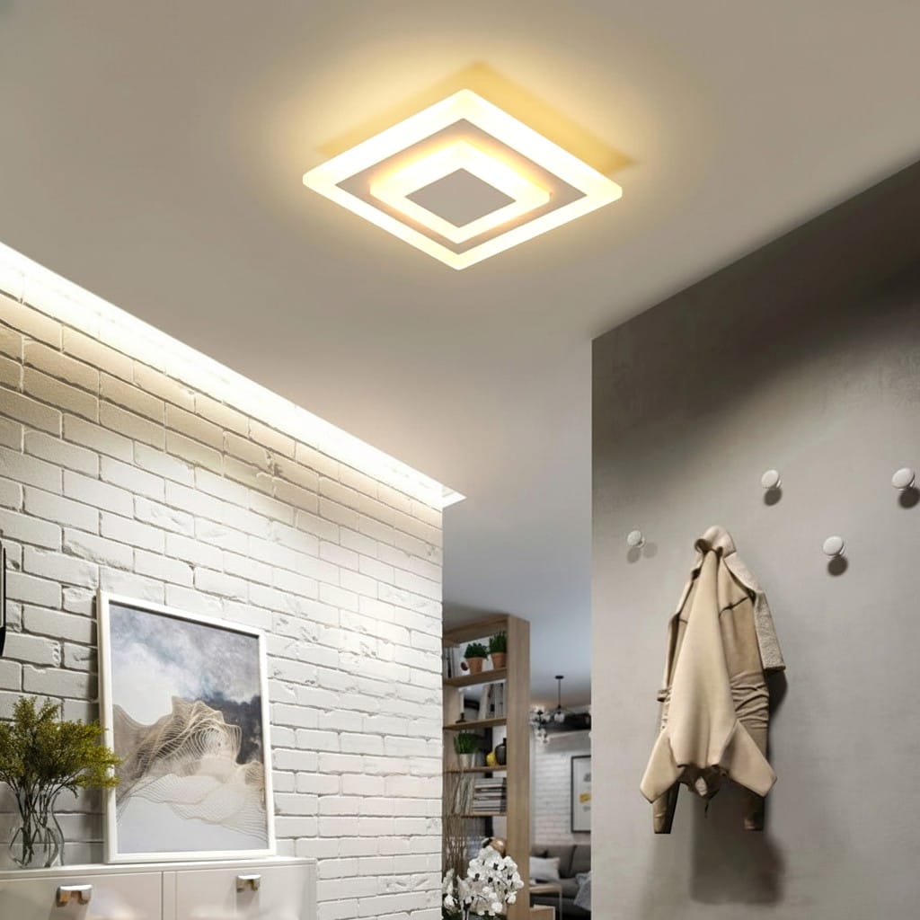 Plafonnier led design carré - Kaalis Plafonnier led design carré - Kaalis Style instantané