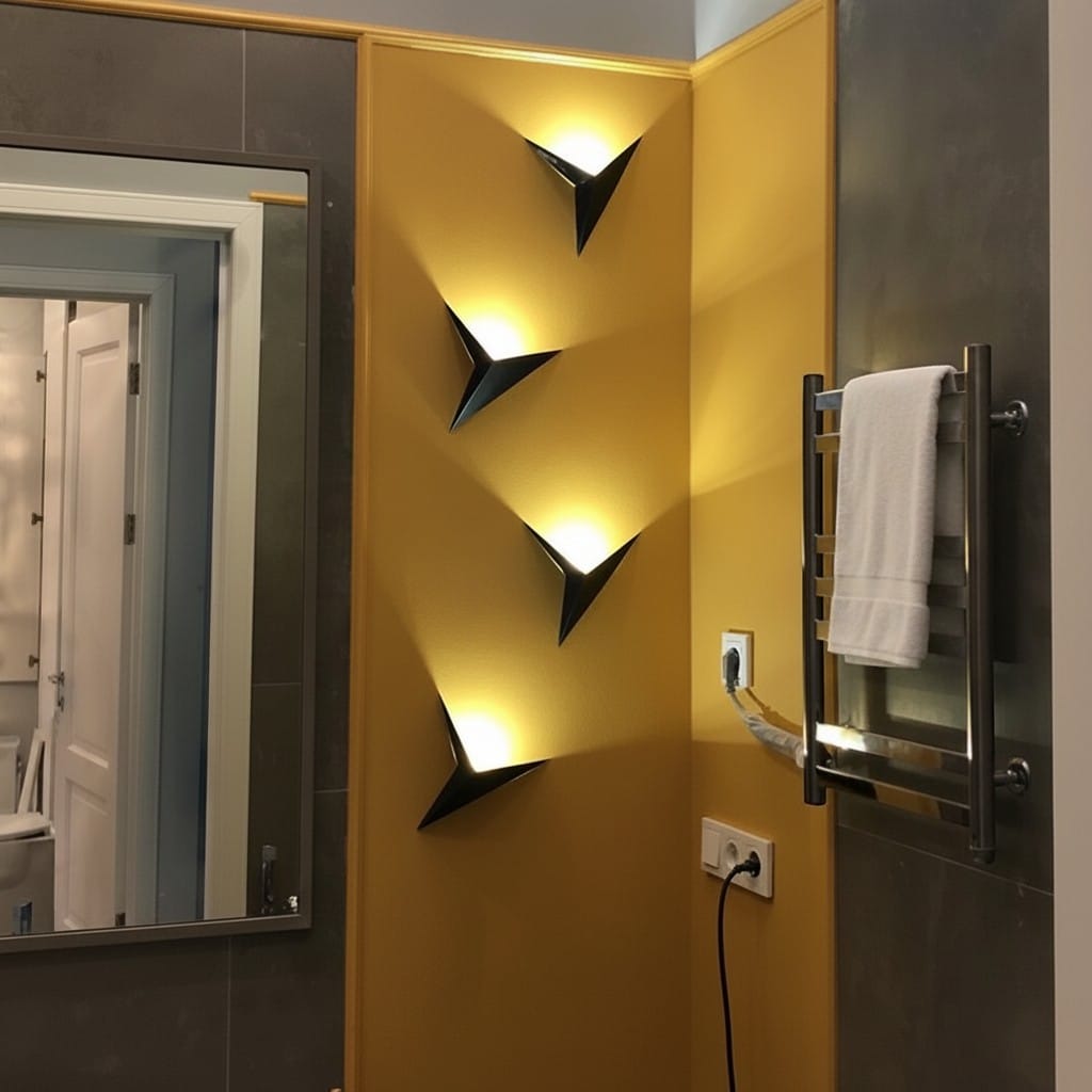 Lampe triangle mural - Iva Lampe triangle mural - Iva Illumine ton mur
