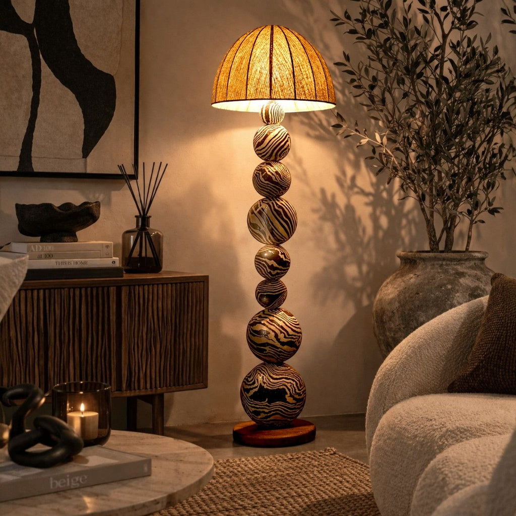 Globe lampe sur pied - Bali Globe lampe sur pied - Bali : Éclairez votre intérieur