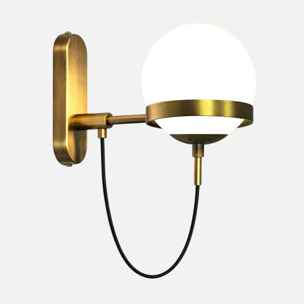 Applique murale boule verre - Lux Applique murale boule verre - Lux Sublimez votre déco
