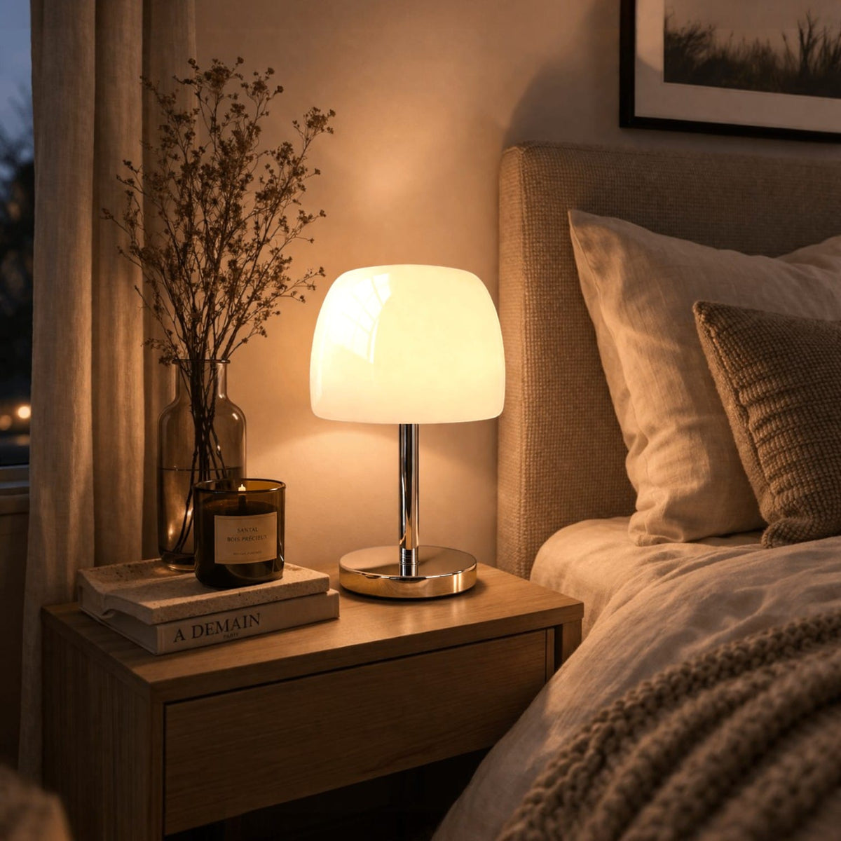 Lampe champignon chevet - Qali Lampe champignon chevet - Qali Apporte du charme