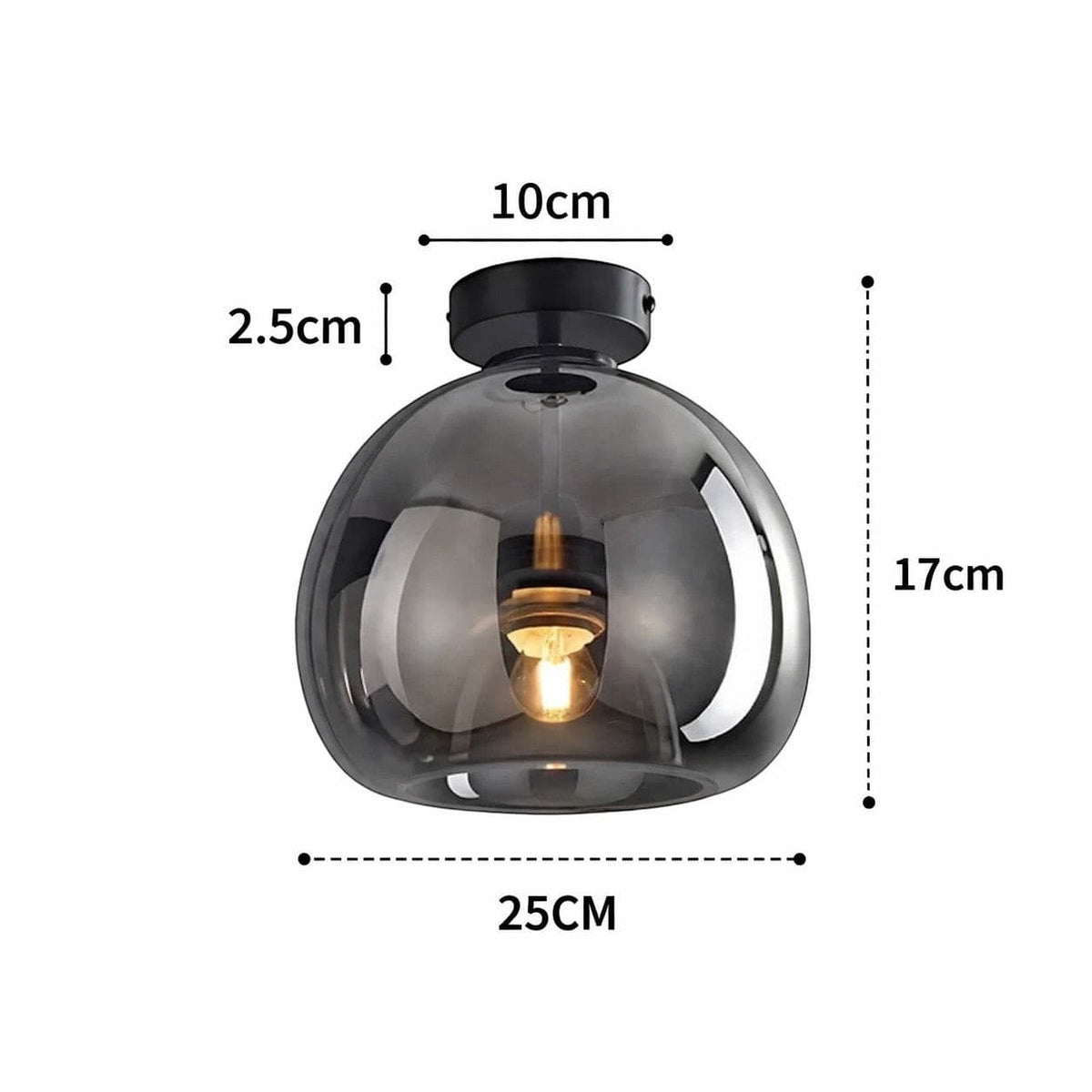 Plafonnier led verre - Rita Plafonnier led verre - Rita : Éclairez avec style