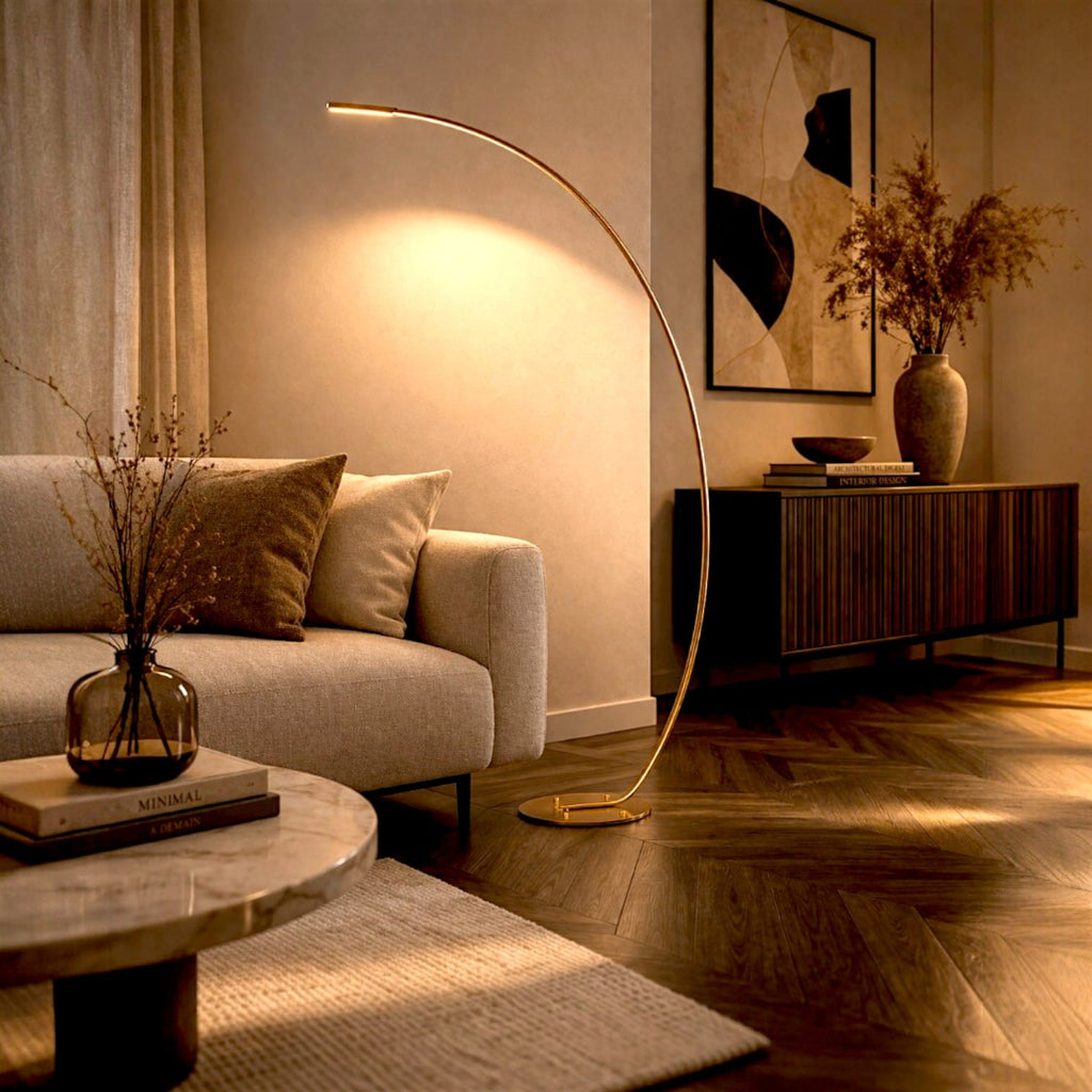 Lampadaire arc led - Kara Lampadaire arc led - Kara : Illuminez votre intérieur