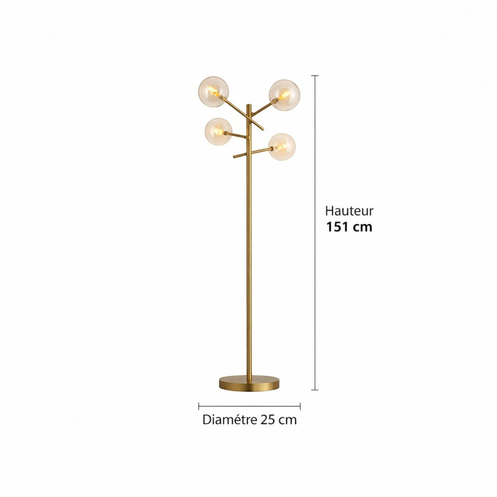 lampadaire bulle - Luna lampadaire bulle - Luna : illuminez votre espace