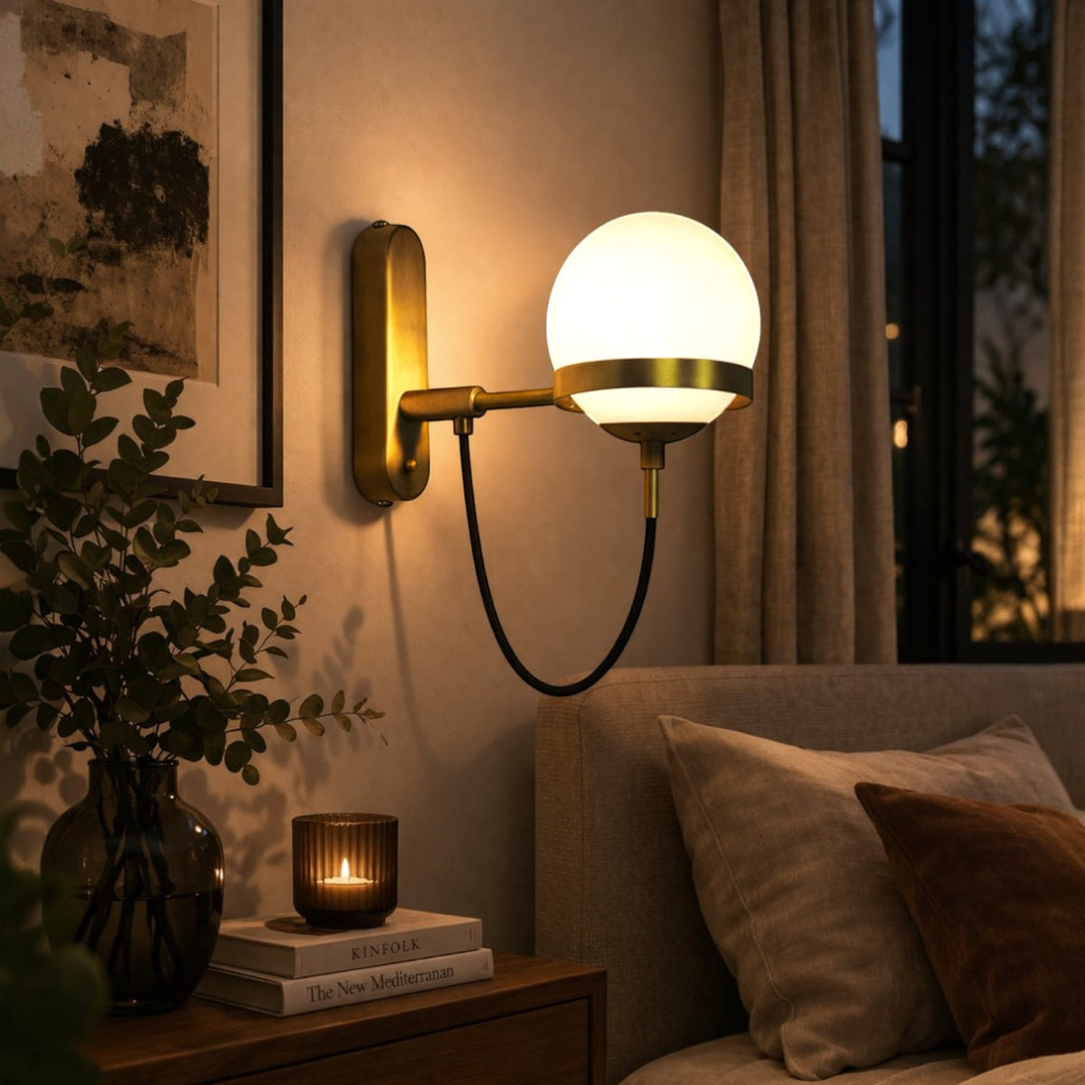 Applique murale boule verre - Lux Applique murale boule verre - Lux Sublimez votre déco
