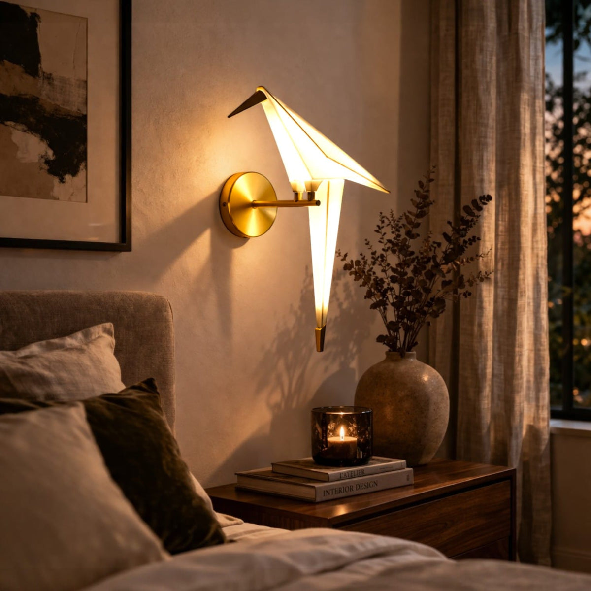 Lampe murale oiseau - Flux Lampe murale oiseau - Flux : Éclairez votre intérieur