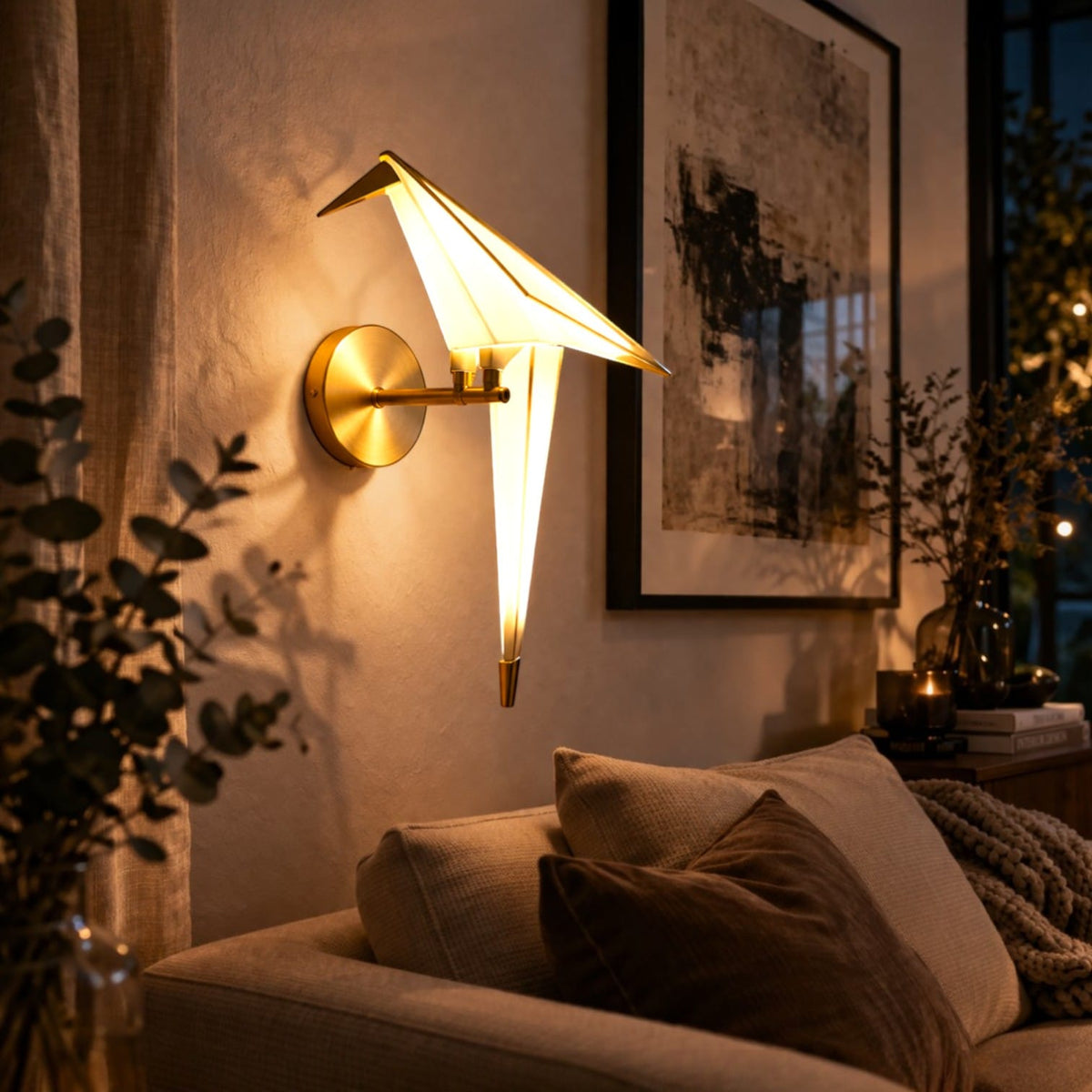 Lampe murale oiseau - Flux Lampe murale oiseau - Flux : Éclairez votre intérieur