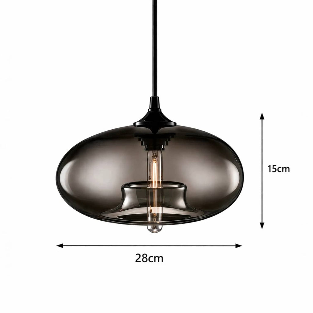 Luminaire suspension verre colore - Yva Luminaire suspension verre colore - Yva Éclat garanti