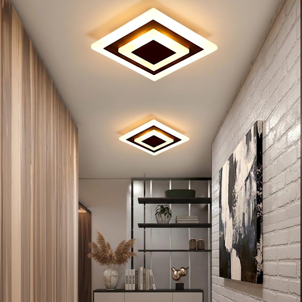 Plafonnier led design carré - Kaalis Plafonnier led design carré - Kaalis Style instantané