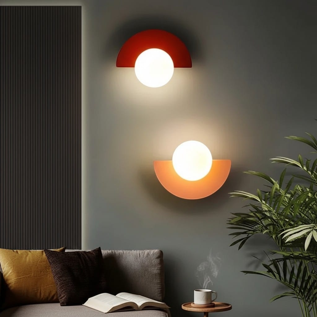 Applique murale boule en verre - Polux Applique murale boule en verre - Polux Éclat immédiat
