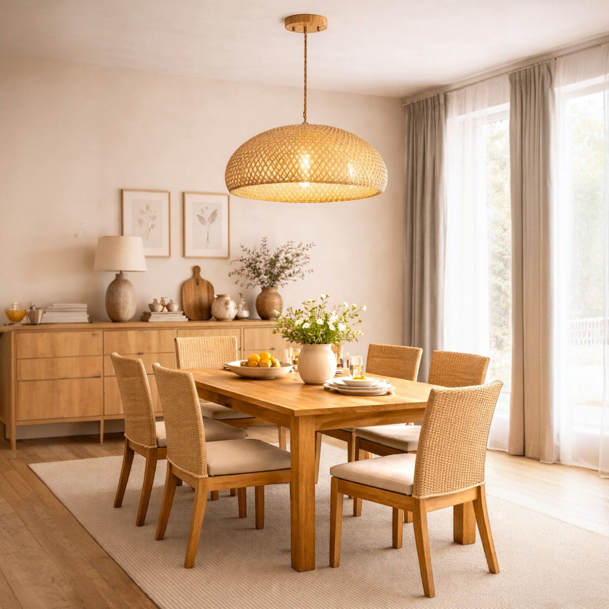 Lampe suspendue rotin - Viva Lampe suspendue rotin - Viva Éclairez votre intérieur!