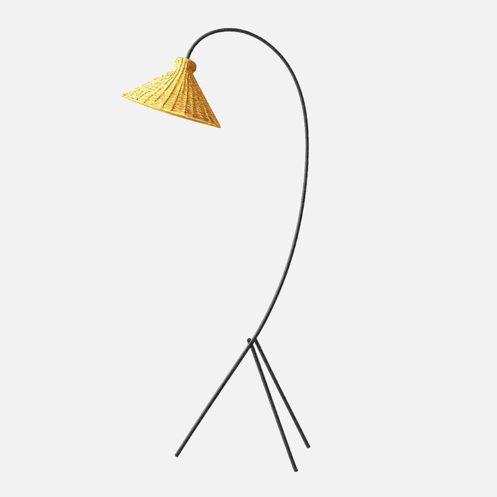 Lampadaire arc rotin - Jora Lampadaire arc rotin - Jora Apportez charme naturel