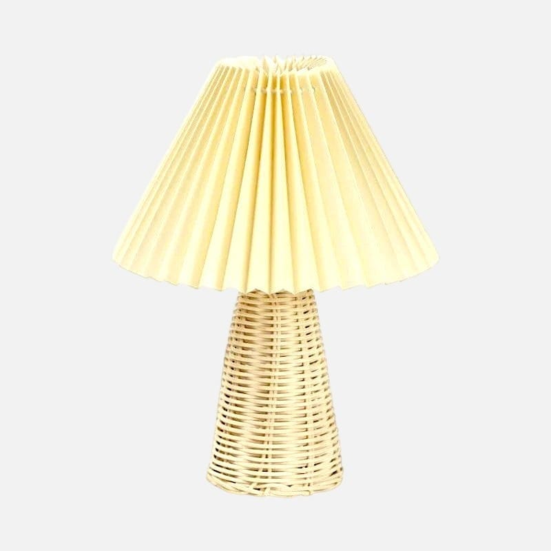 Abat jour rotin lampe de table - Folia Abat jour rotin lampe de table - Folia Charme immédiat