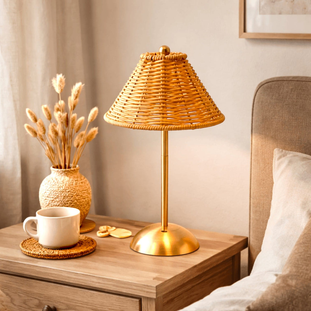 Lampe de table en rotin - Viva Lampe de table en rotin - Viva | Ambiance cosy