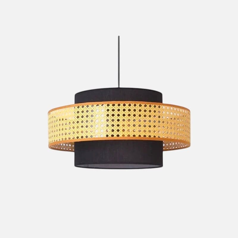 Suspension rotin vintage - Tona Suspension rotin vintage - Tona Illuminez bohème