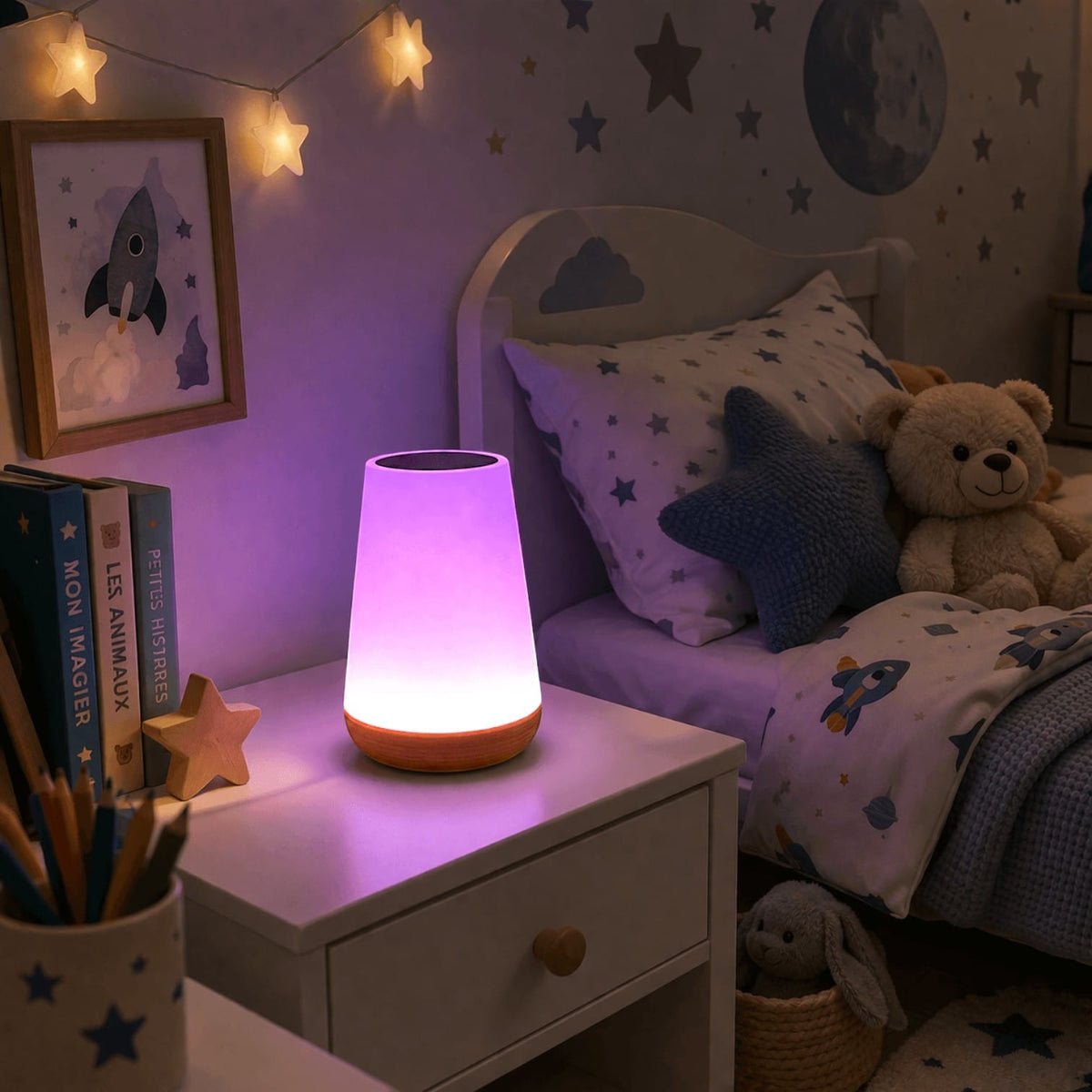 Lampe veilleuse tactile - Actis Lampe veilleuse tactile - Actis : Touchez pour éclairer