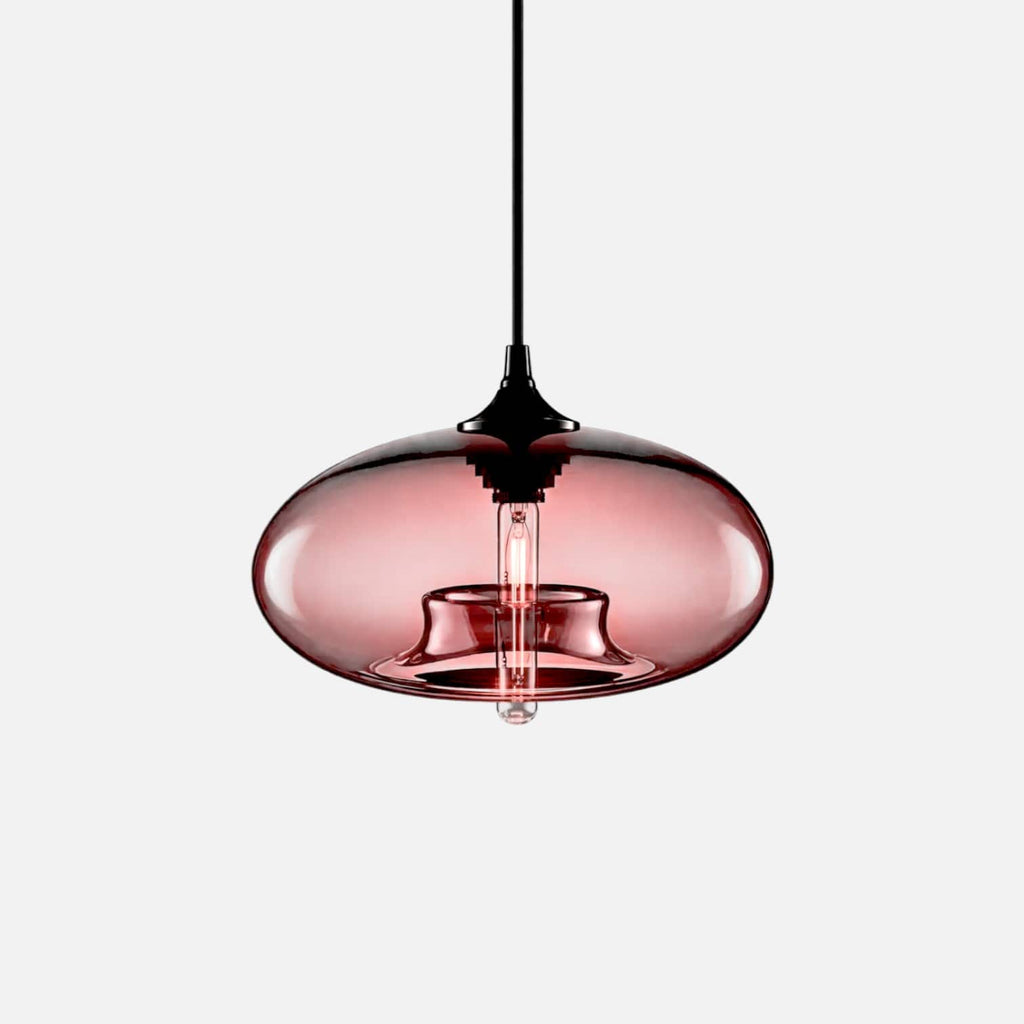 Luminaire suspension verre colore - Yva Luminaire suspension verre colore - Yva Éclat garanti