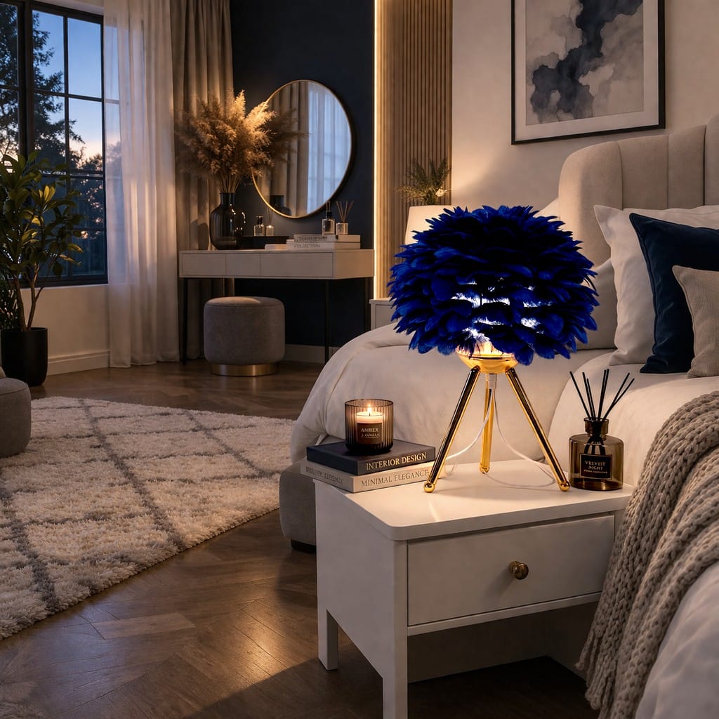 Lampe de table plume - Plumo Lampe de table plume - Plumo Adoptez la lumière plume