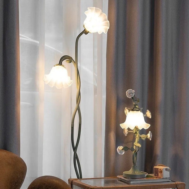 Lampe florale - Lila Lampe florale - Lila