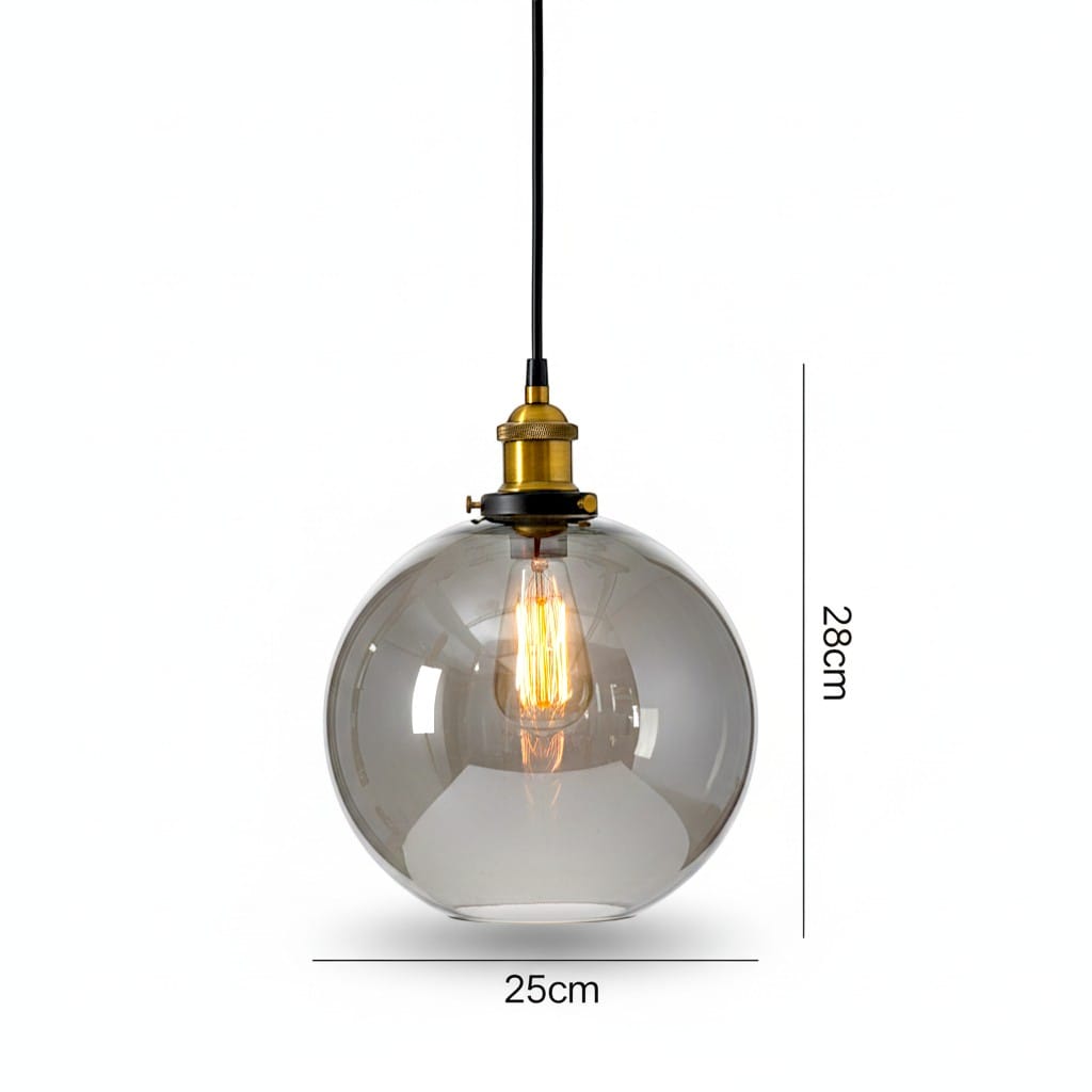 Suspension boule verre vintage - Mora Suspension boule verre vintage - Mora Style rétro.
